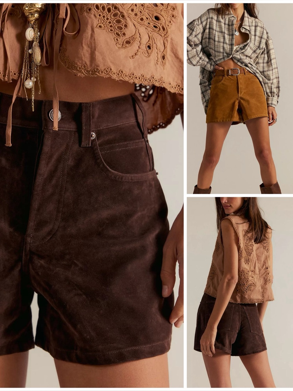 𝓯𝓹 Free People ~ We The Free Tippi Vegan Suede Shorts